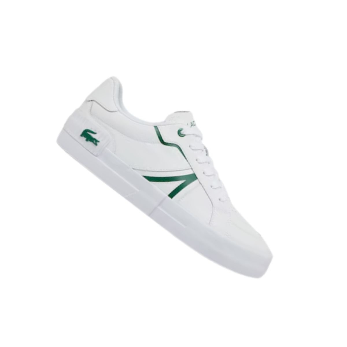 Sapatênis Masculino Lacoste L004 Branco E Verde Branco 7
