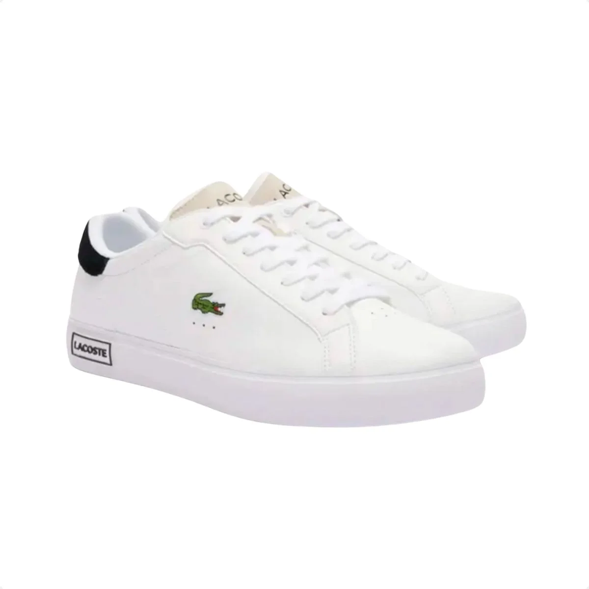 Sapatênis Masculino Lacoste Powercourt Branco Branco 2