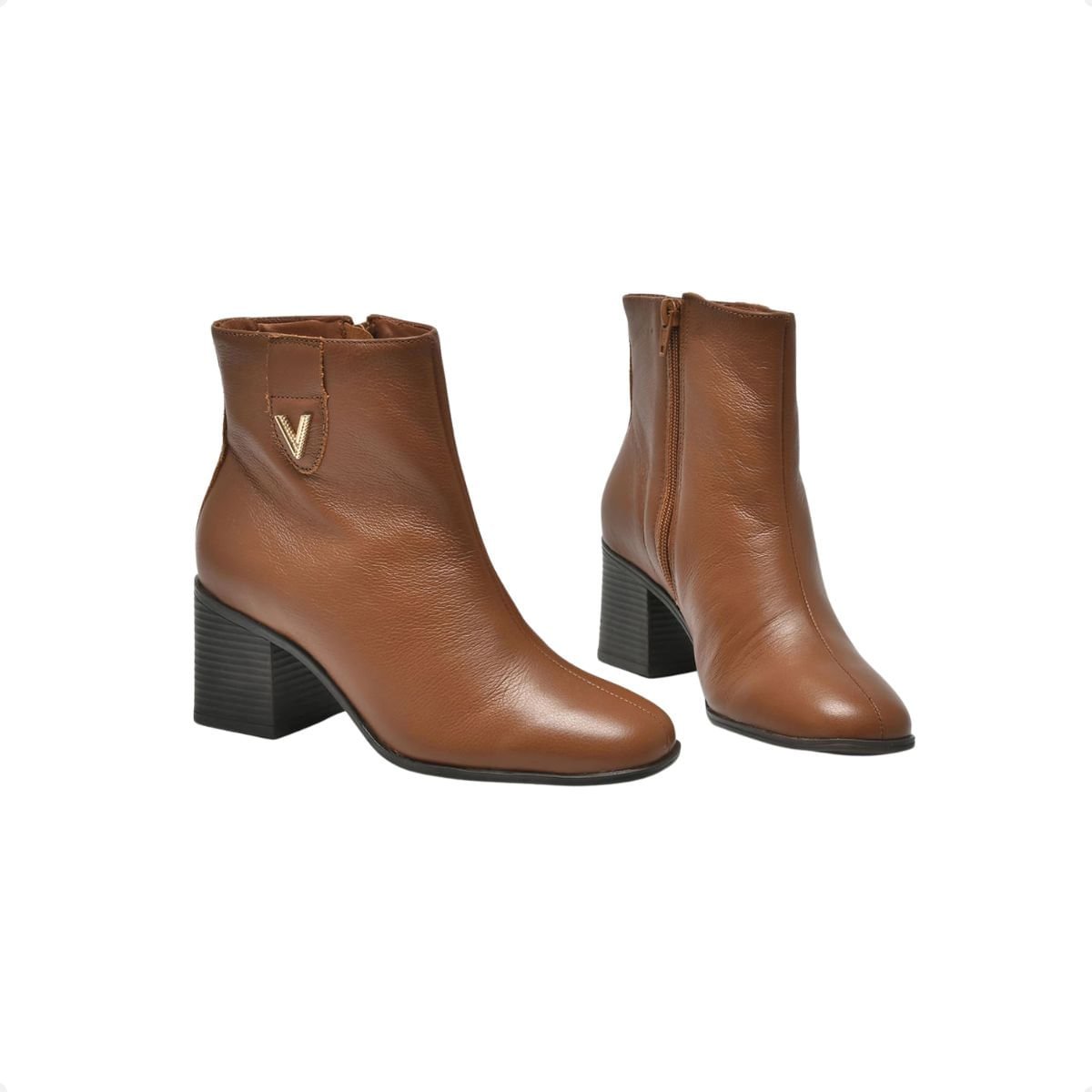 Bota Social Marrom Claro Via Marte Marrom 3