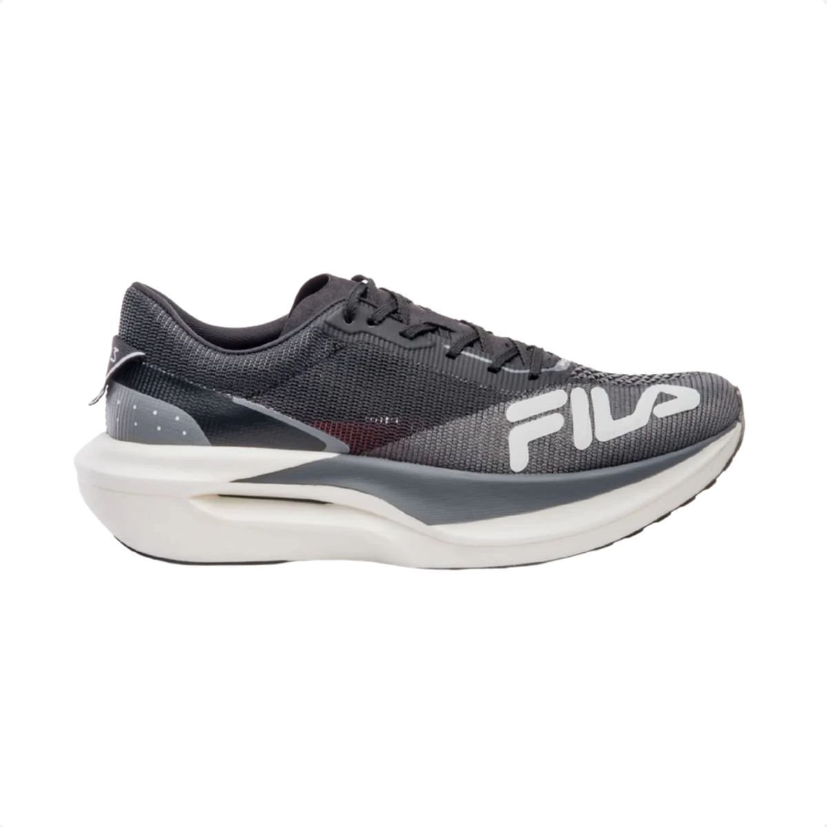 Tênis Running Masculino Fila Carbon 3 Preto Cinza 1