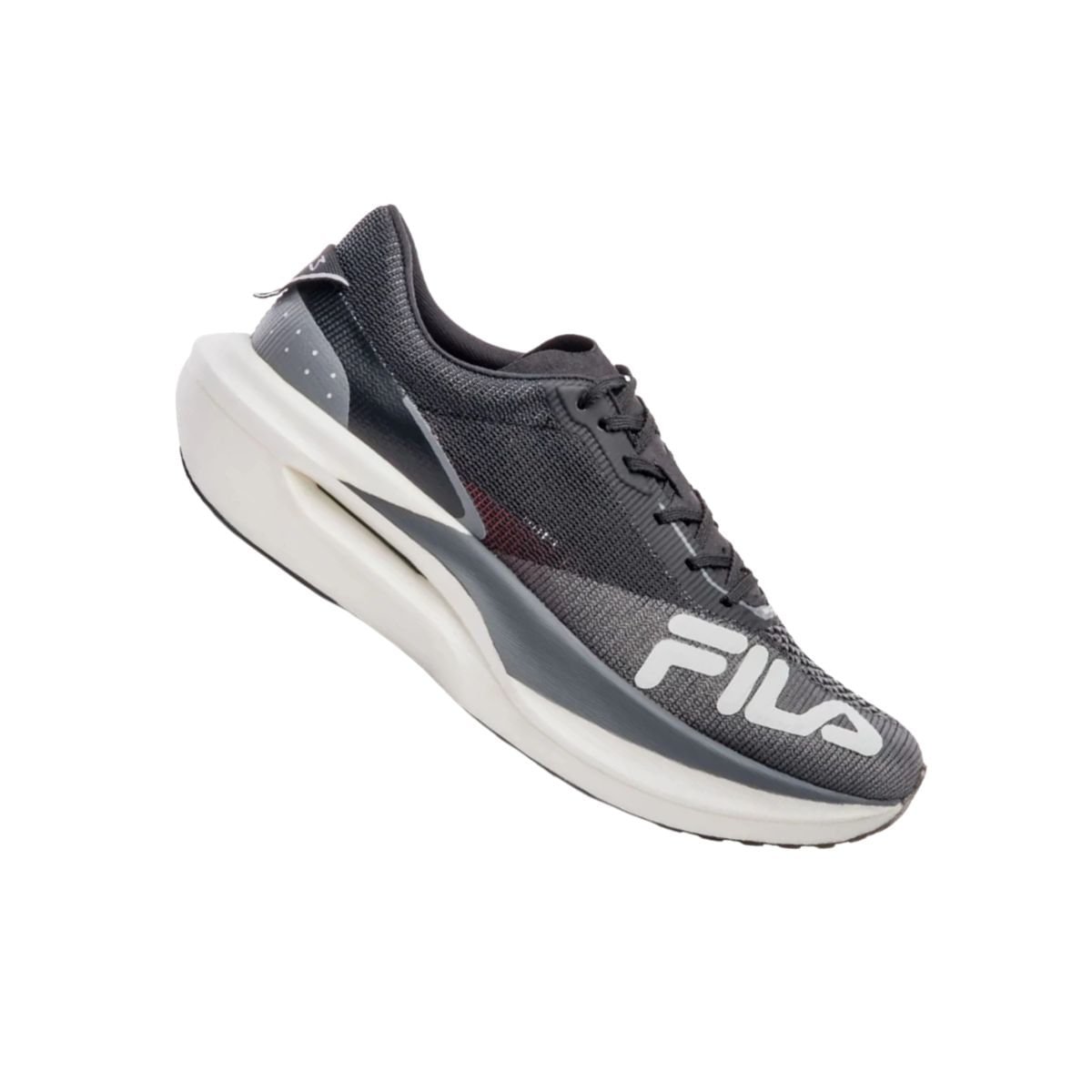 Tênis Running Masculino Fila Carbon 3 Preto Cinza 6