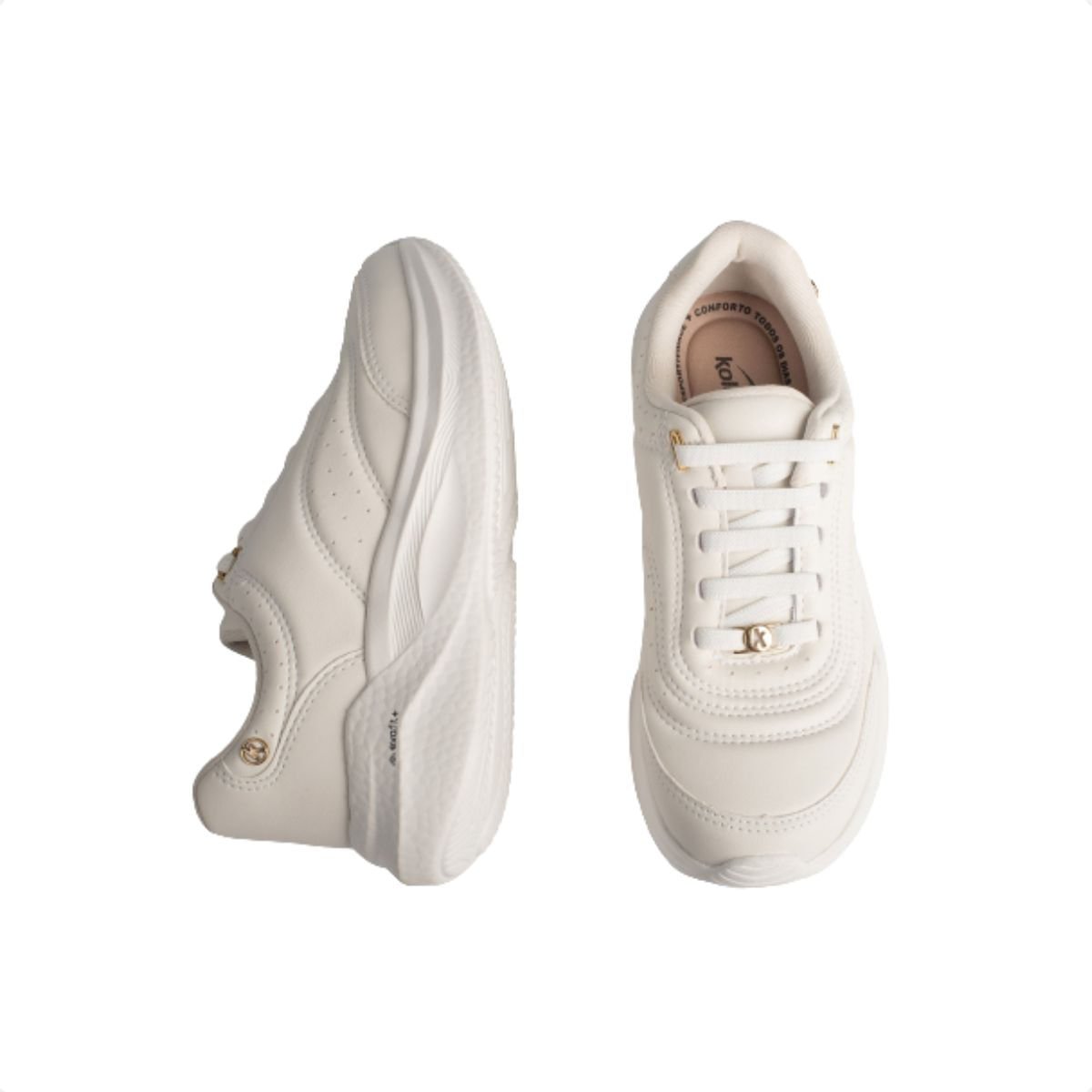 Tênis Casual Moda Feminino  Kolosh Branco 4