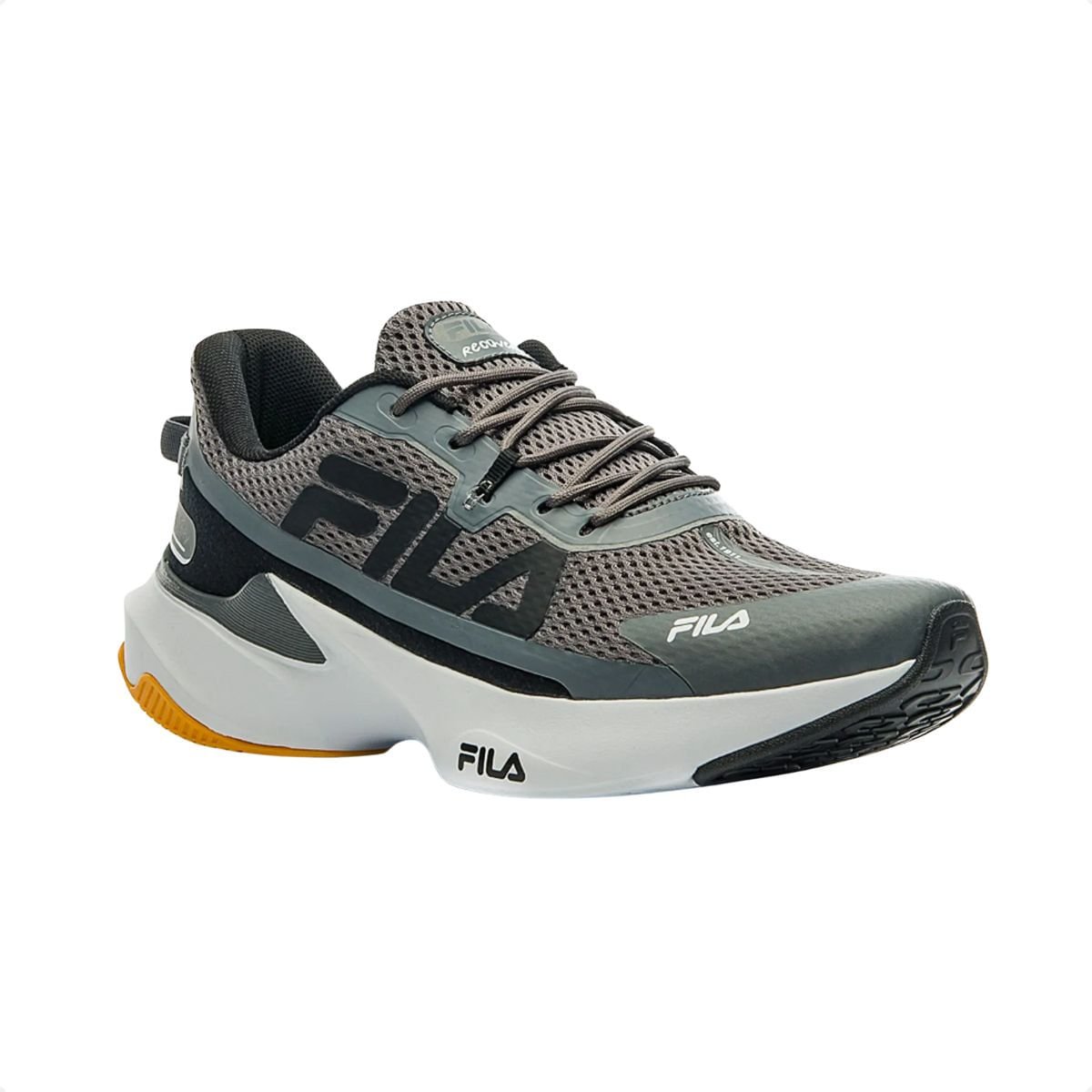 Tênis Running Masculino Fila Recovery Cinza Cinza 2