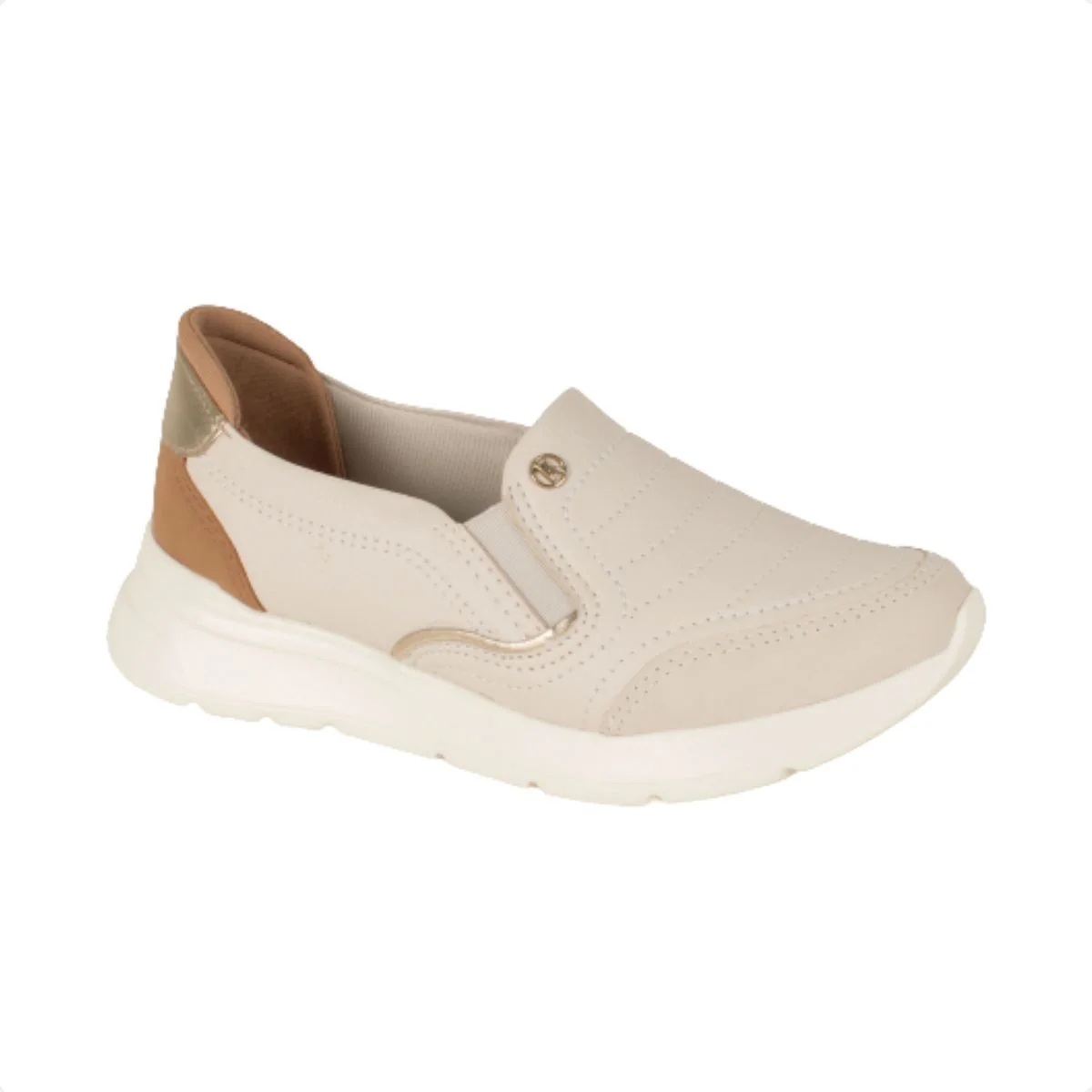 Tênis Moda Slip On  Moda Kolosh Bege 2