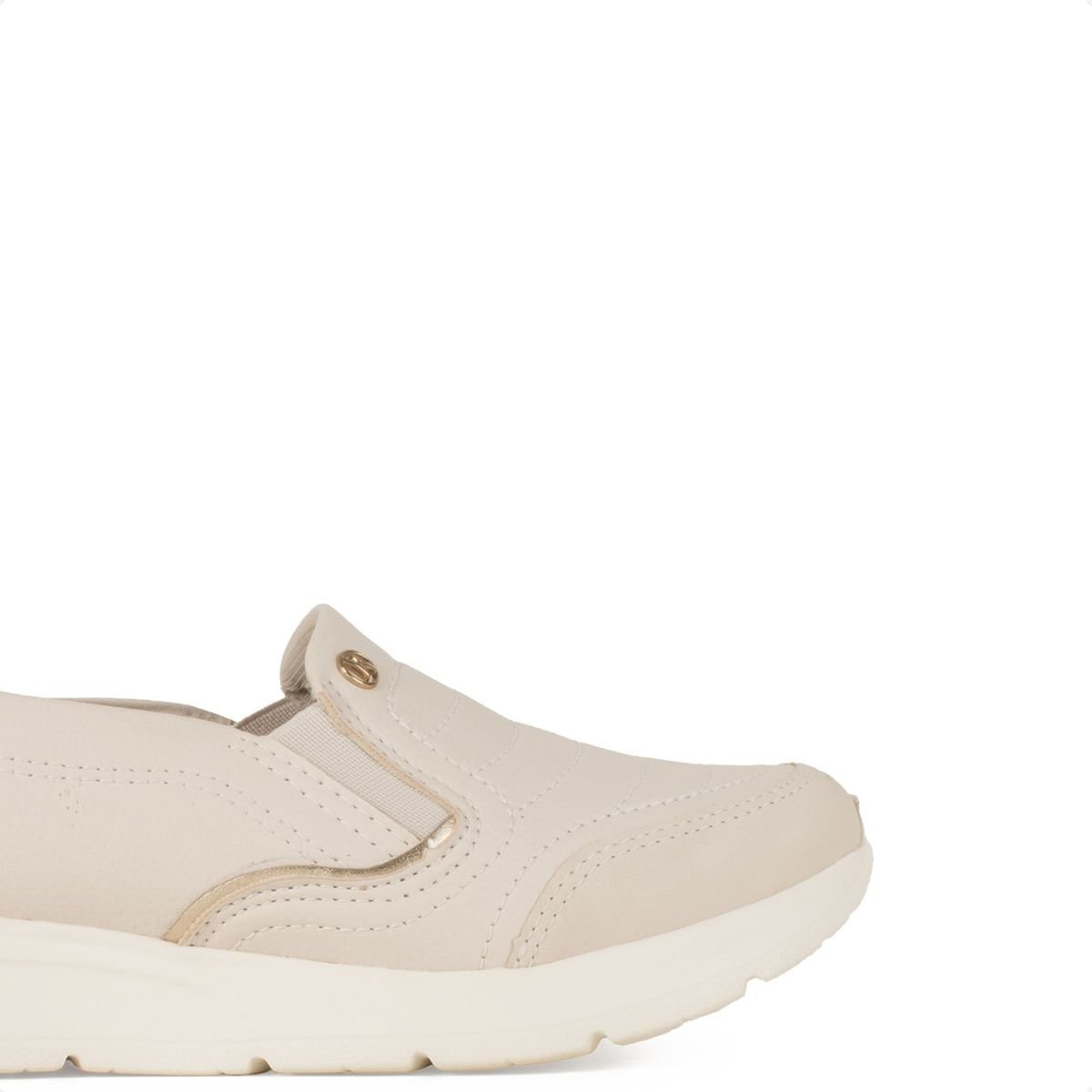 Tênis Moda Slip On  Moda Kolosh Bege 4