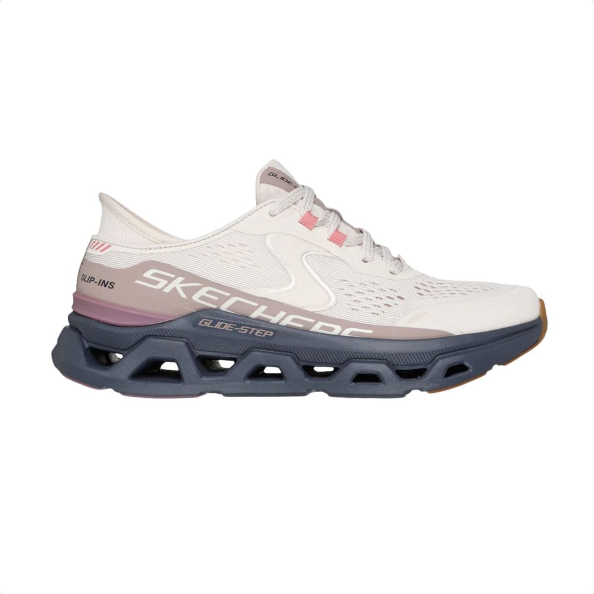 Tênis Running Feminino Skechers Glide-Step Altus Off White