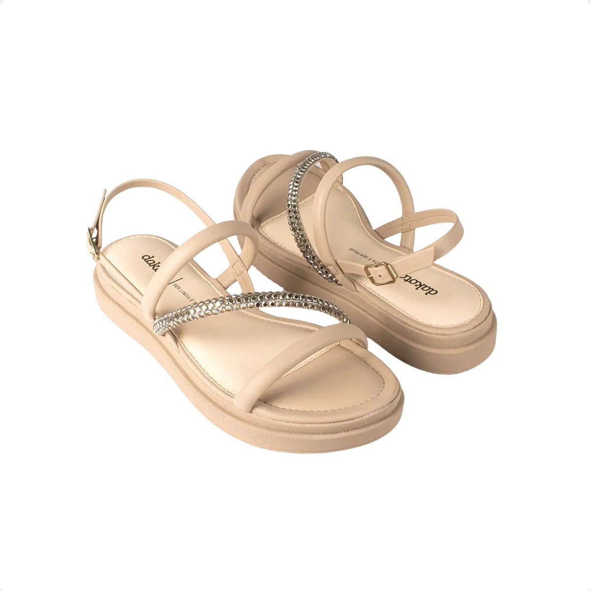 Sandália Dakota Flatform Bege 5