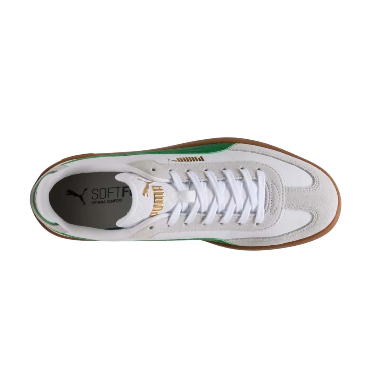 Tênis Casual Masculino Puma Club Ii Era Branco E Verde Branco/Cinza/Verde 5