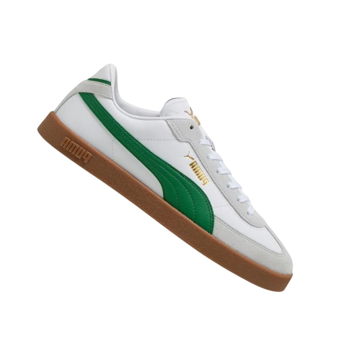 Tênis Casual Masculino Puma Club Ii Era Branco E Verde Branco/Cinza/Verde 7