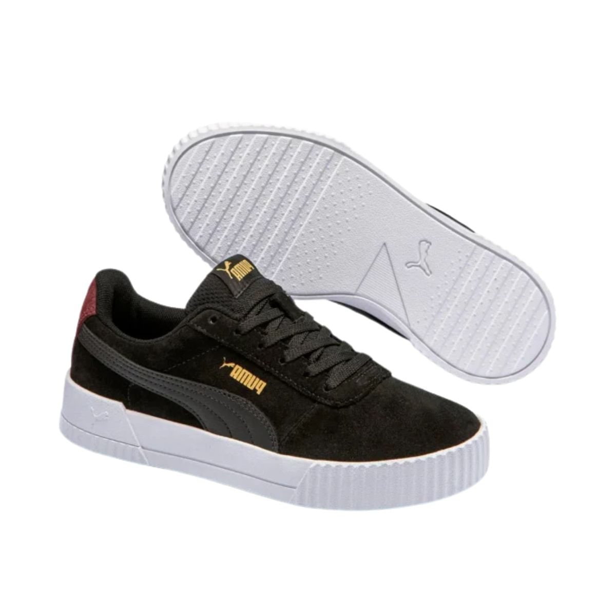 Tênis Casual Feminino Puma Carina 3.0 Sd Bdp Preto Preto 2