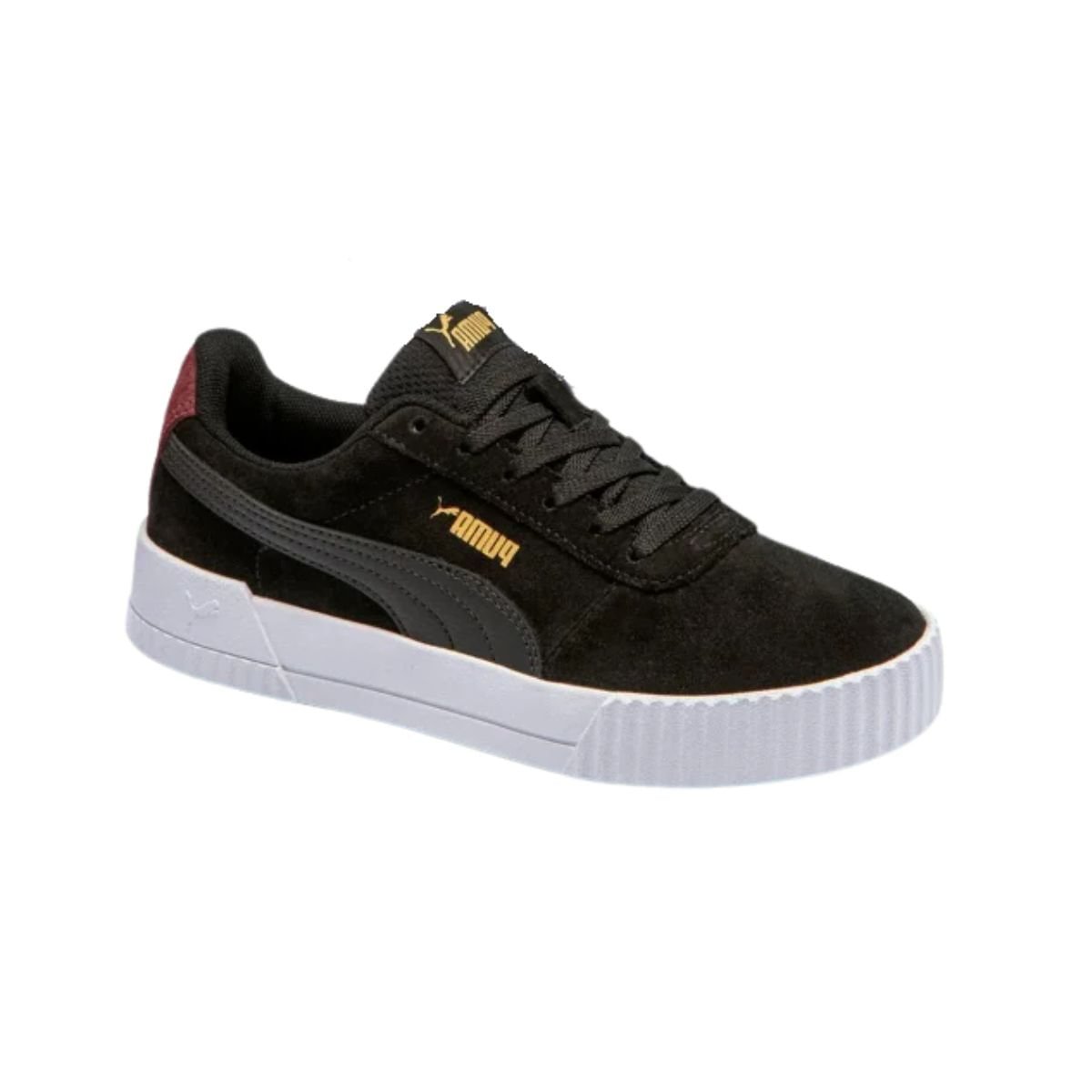 Tênis Casual Feminino Puma Carina 3.0 Sd Bdp Preto Preto 5