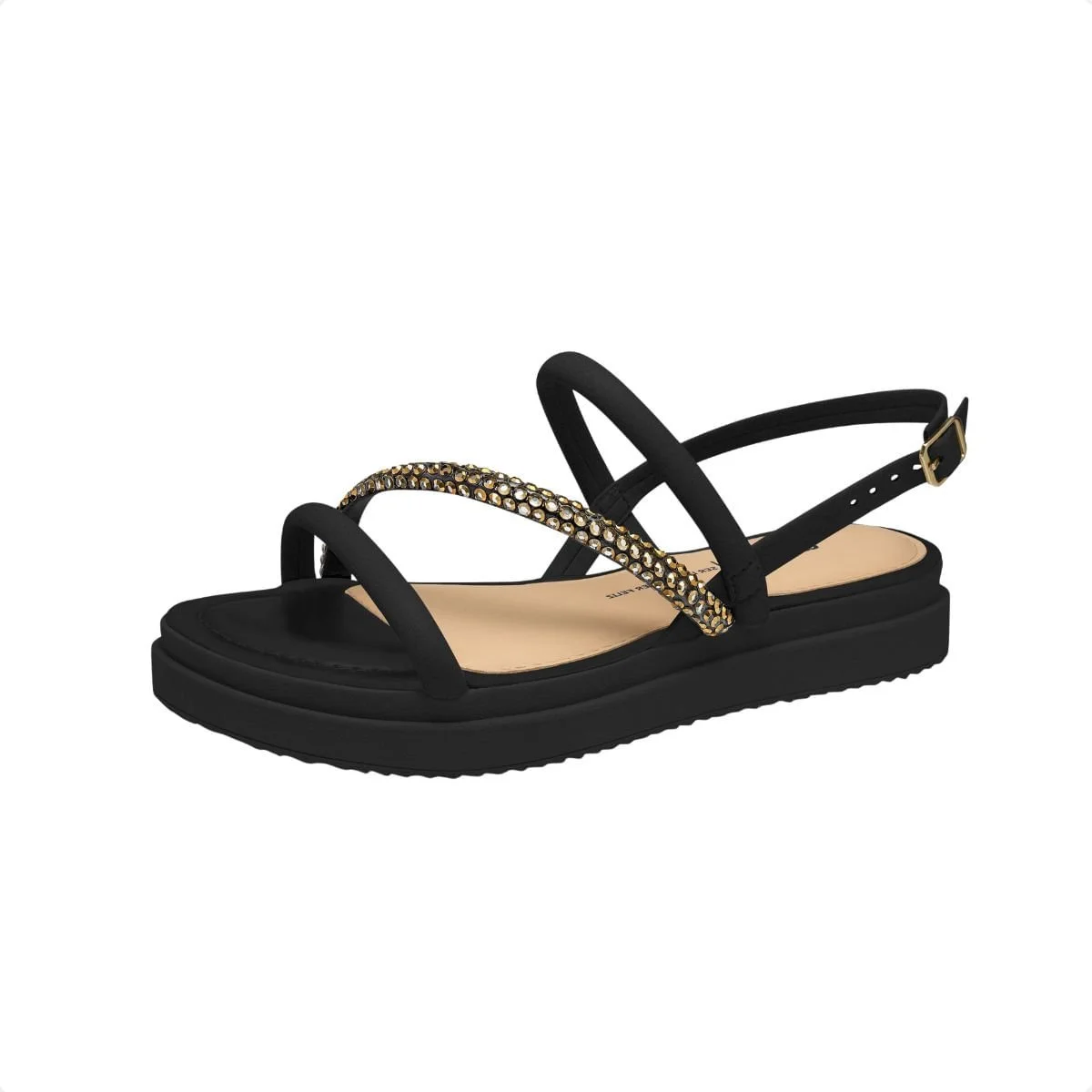 Sandália Feminina Flatform Papete Dakota Preto 2