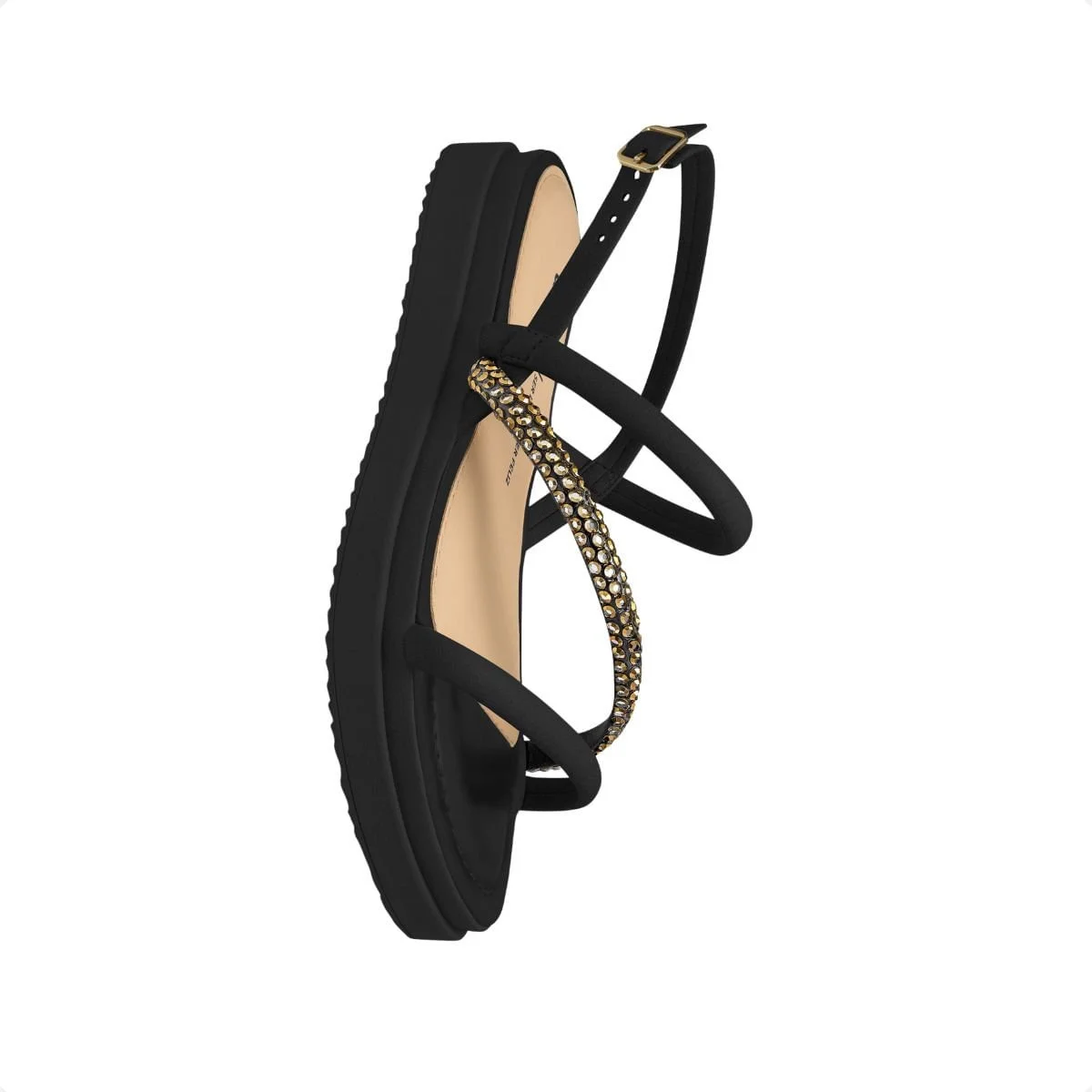 Sandália Feminina Flatform Papete Dakota Preto 5