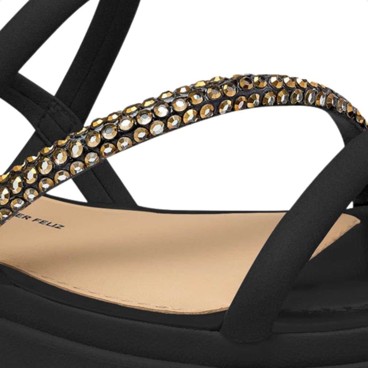Sandália Feminina Flatform Papete Dakota Preto 6