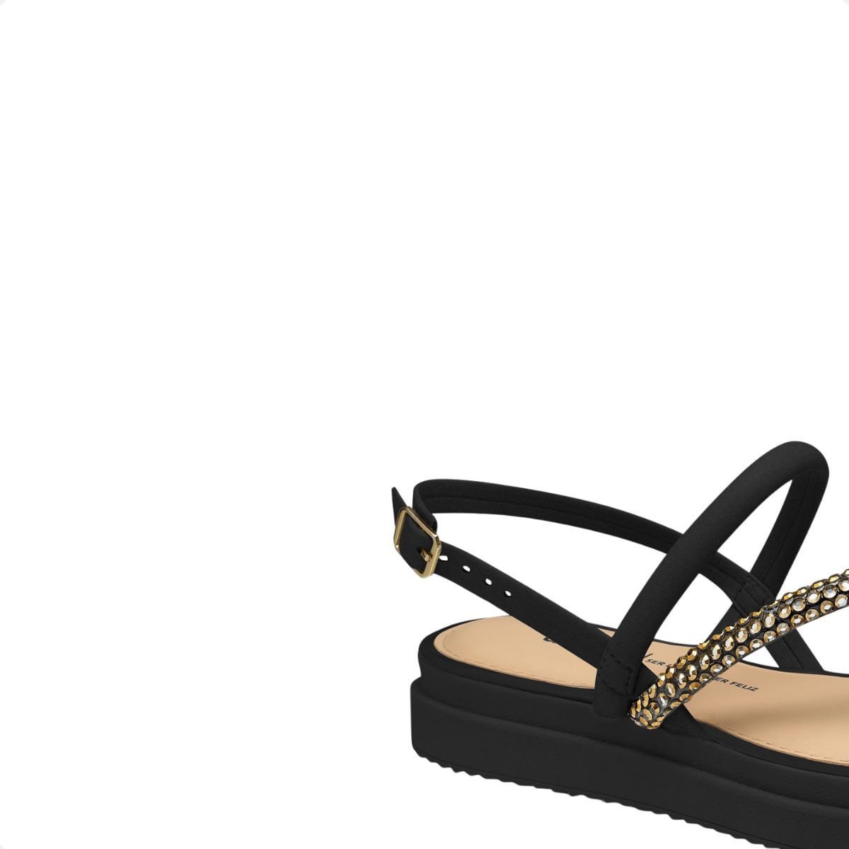 Sandália Feminina Flatform Papete Dakota Preto 7