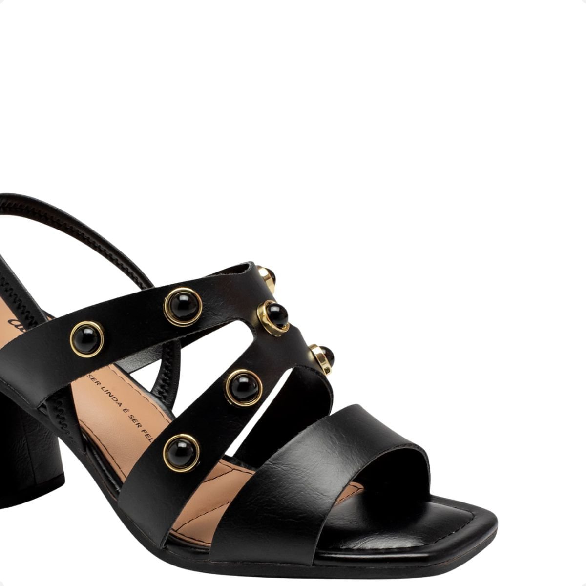 Sandália Feminina Salto Bloco Alto Dakota Preto 3