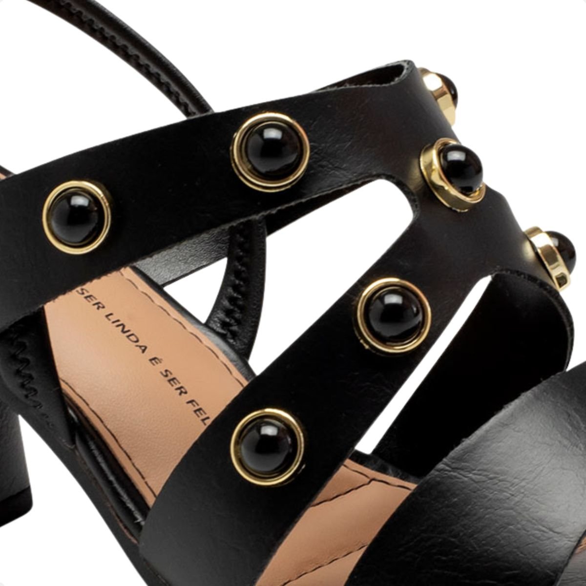 Sandália Feminina Salto Bloco Alto Dakota Preto 6