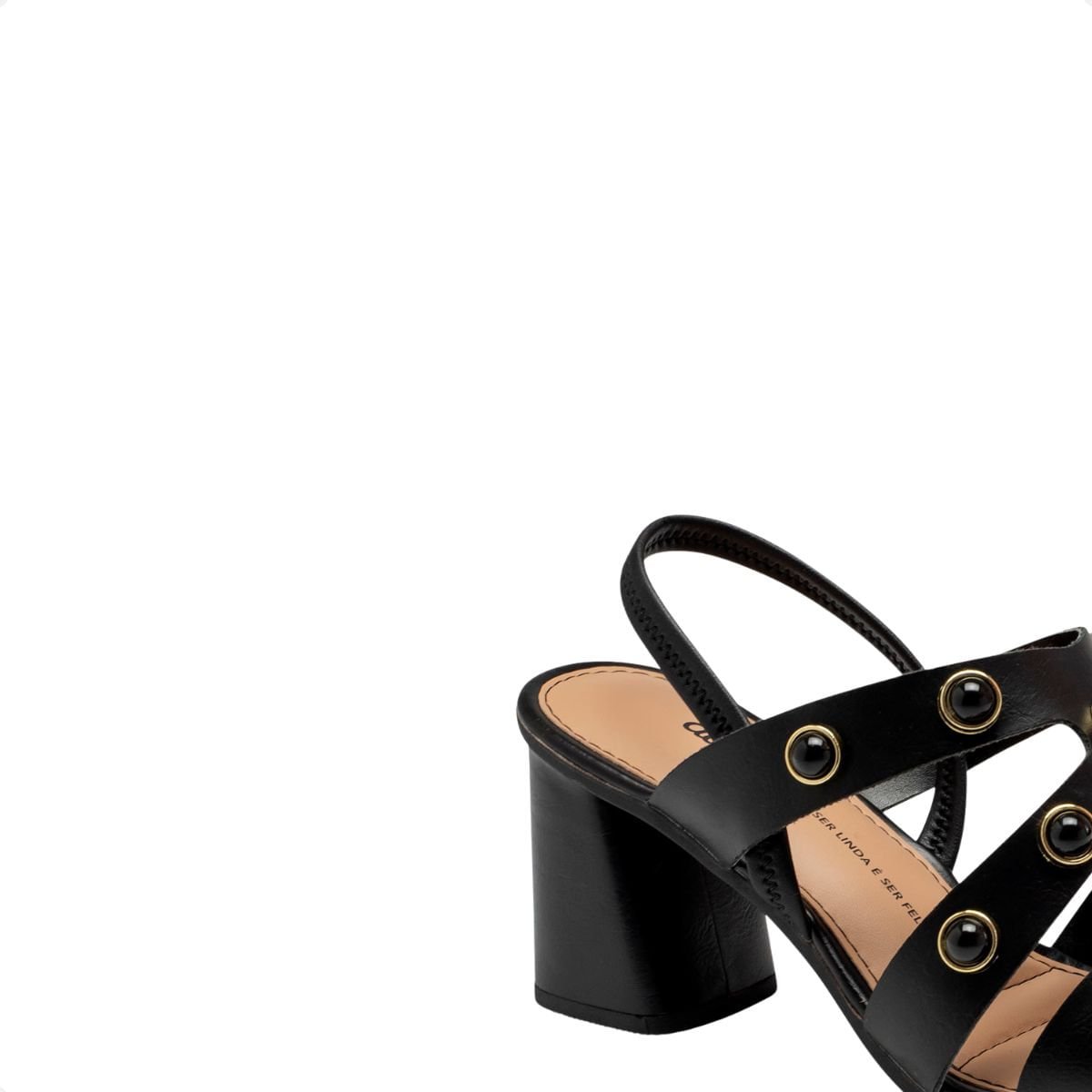Sandália Feminina Salto Bloco Alto Dakota Preto 7