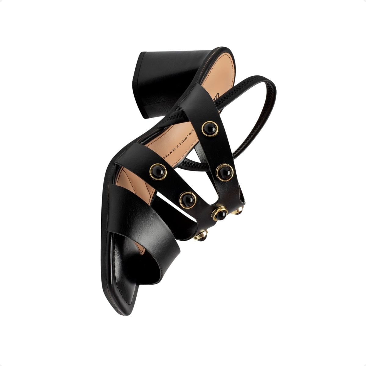 Sandália Feminina Salto Bloco Alto Dakota Preto 5