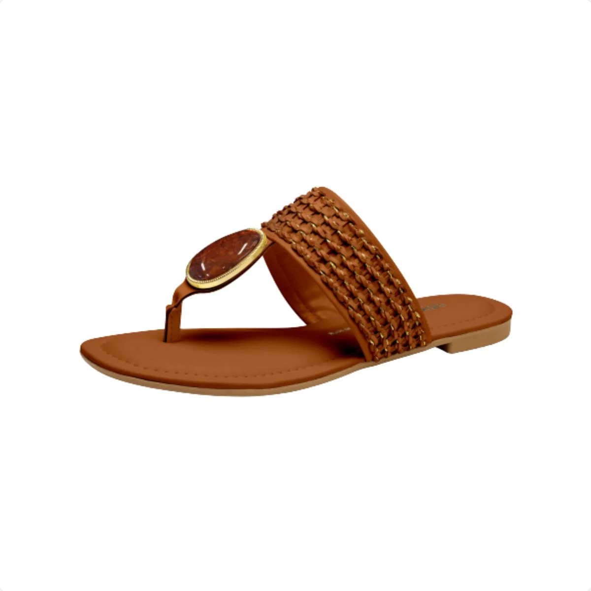 Tamanco Feminino Rasteiro Dakota Caramelo 2