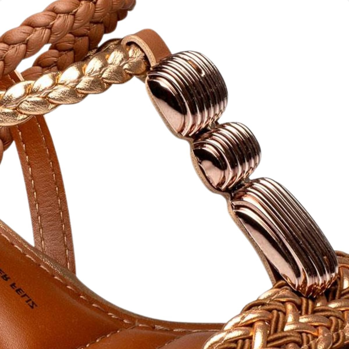 Sandália Feminina Salto Médio Grosso Dakota Caramelo 6