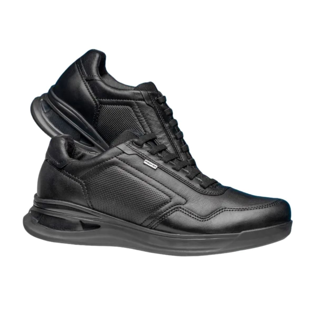Sapatênis Masculino Casual Pegada Flutua Preto Preto 5