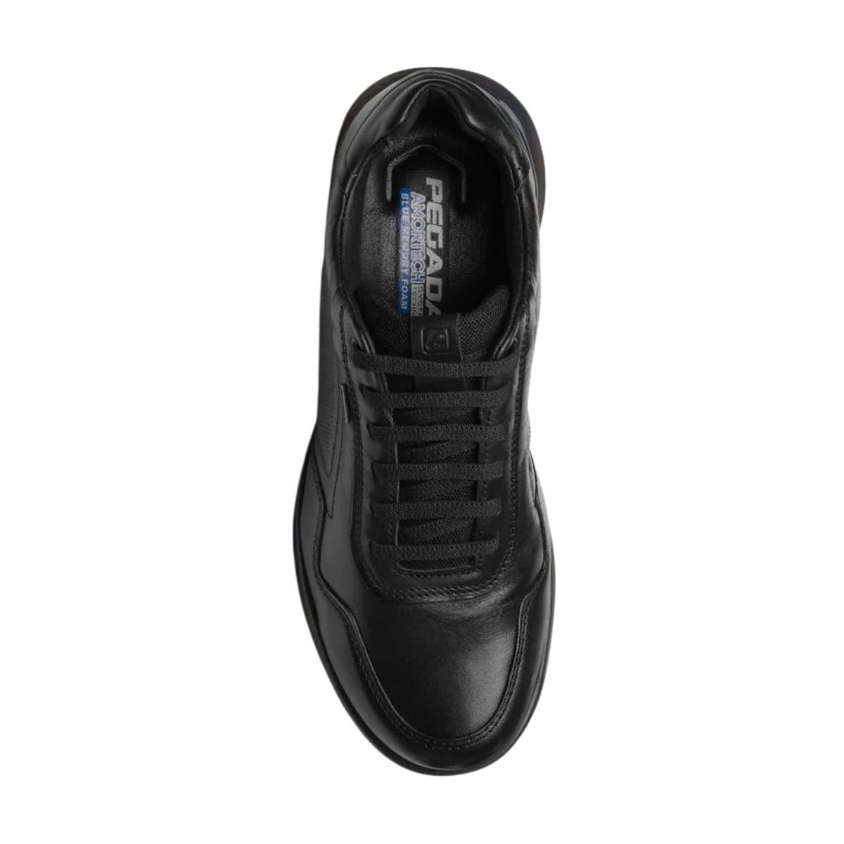 Sapatênis Masculino Casual Pegada Flutua Preto Preto 6