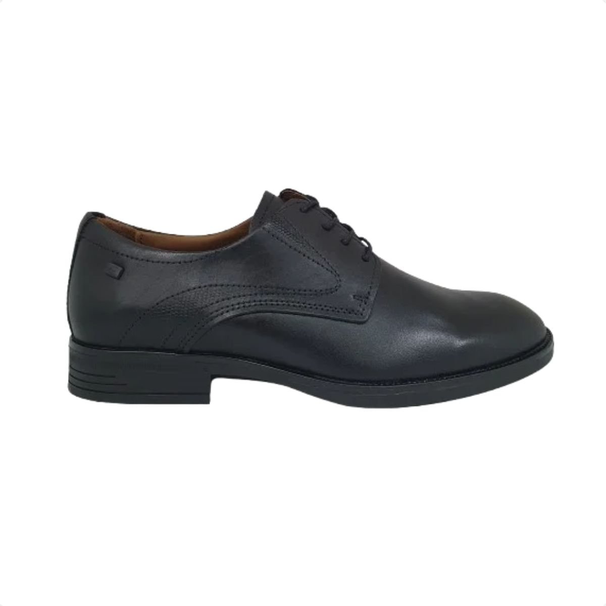 Sapato Masculino Social Em Couro Pegada Preto Preto 1