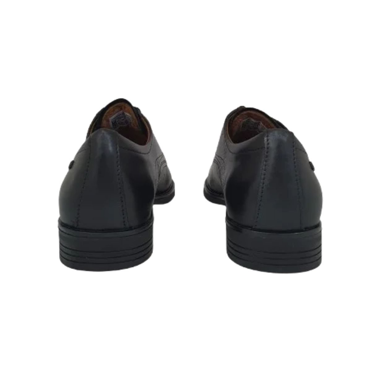 Sapato Masculino Social Em Couro Pegada Preto Preto 5