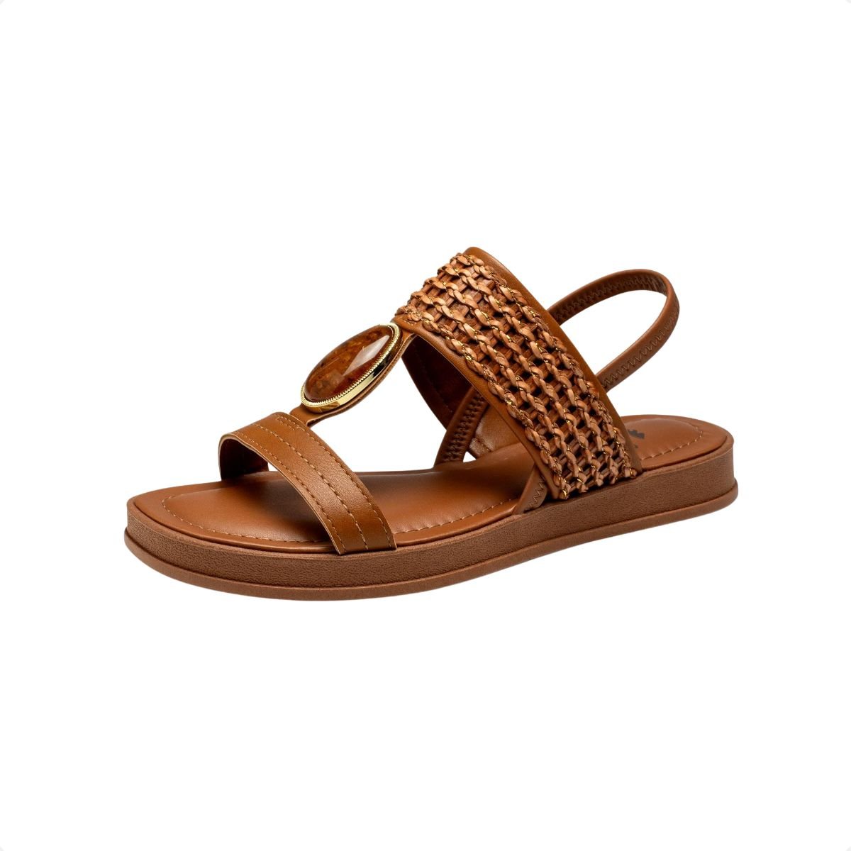 Sandália Feminina Flat Dakota Caramelo 2