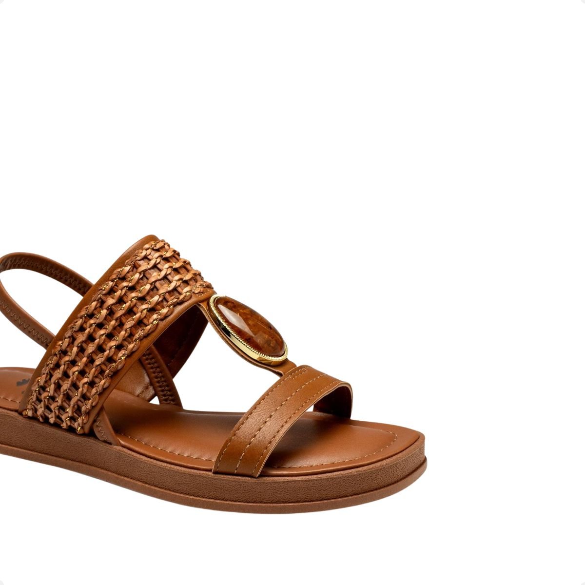 Sandália Feminina Flat Dakota Caramelo 3