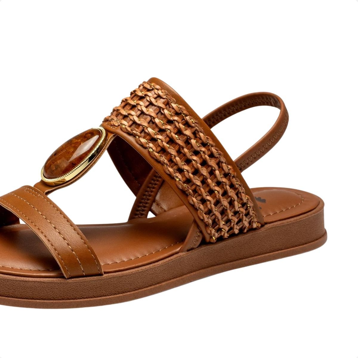 Sandália Feminina Flat Dakota Caramelo 4