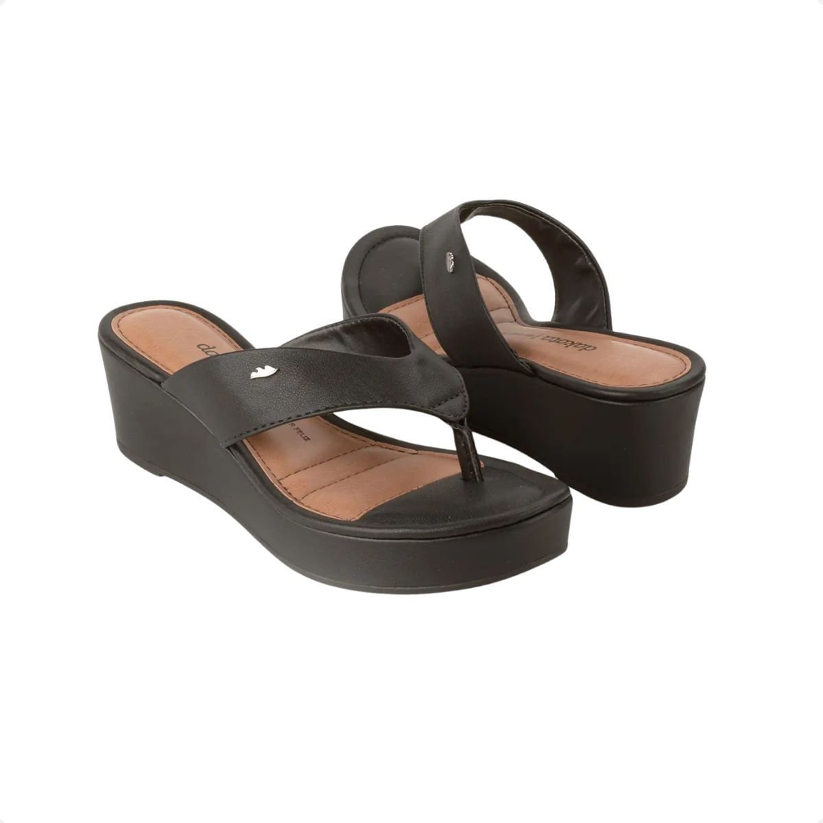 Tamanco Anabela Dakota Preto Preto 5