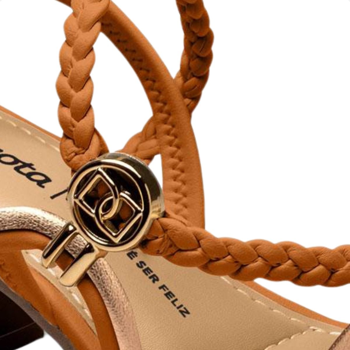 Sandália Dakota Salto Bloco Caramelo Marrom 6