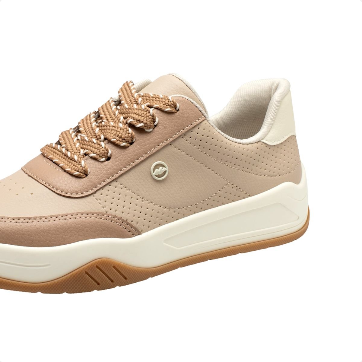 Tênis Moda Casual Plataforma Dakota Bege 4