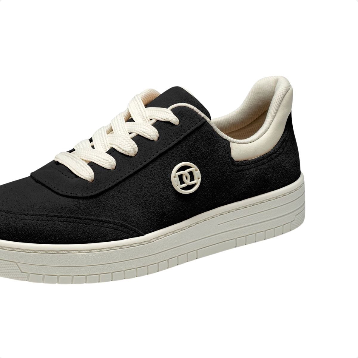 Tênis Casual Flat Feminino Dakota Preto 4