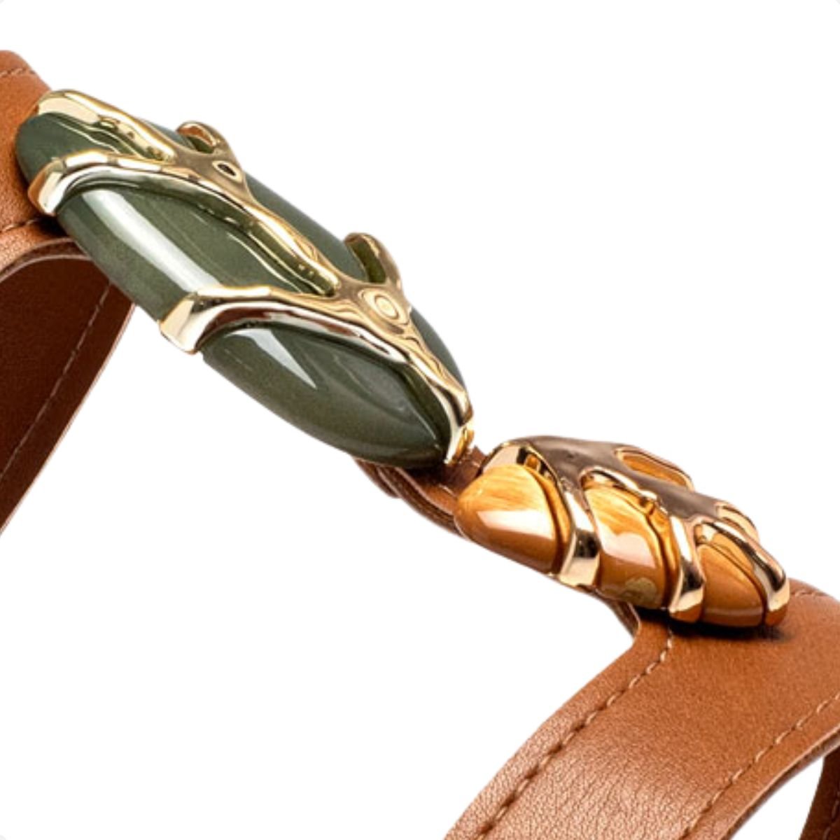 Sandália Feminina Rasteira Dakota Pedras Caramelo 6