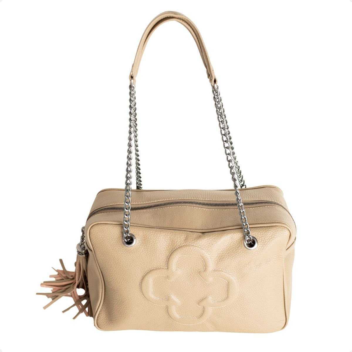 Bolsa Fem Tiracolo Capodarte Bege 6