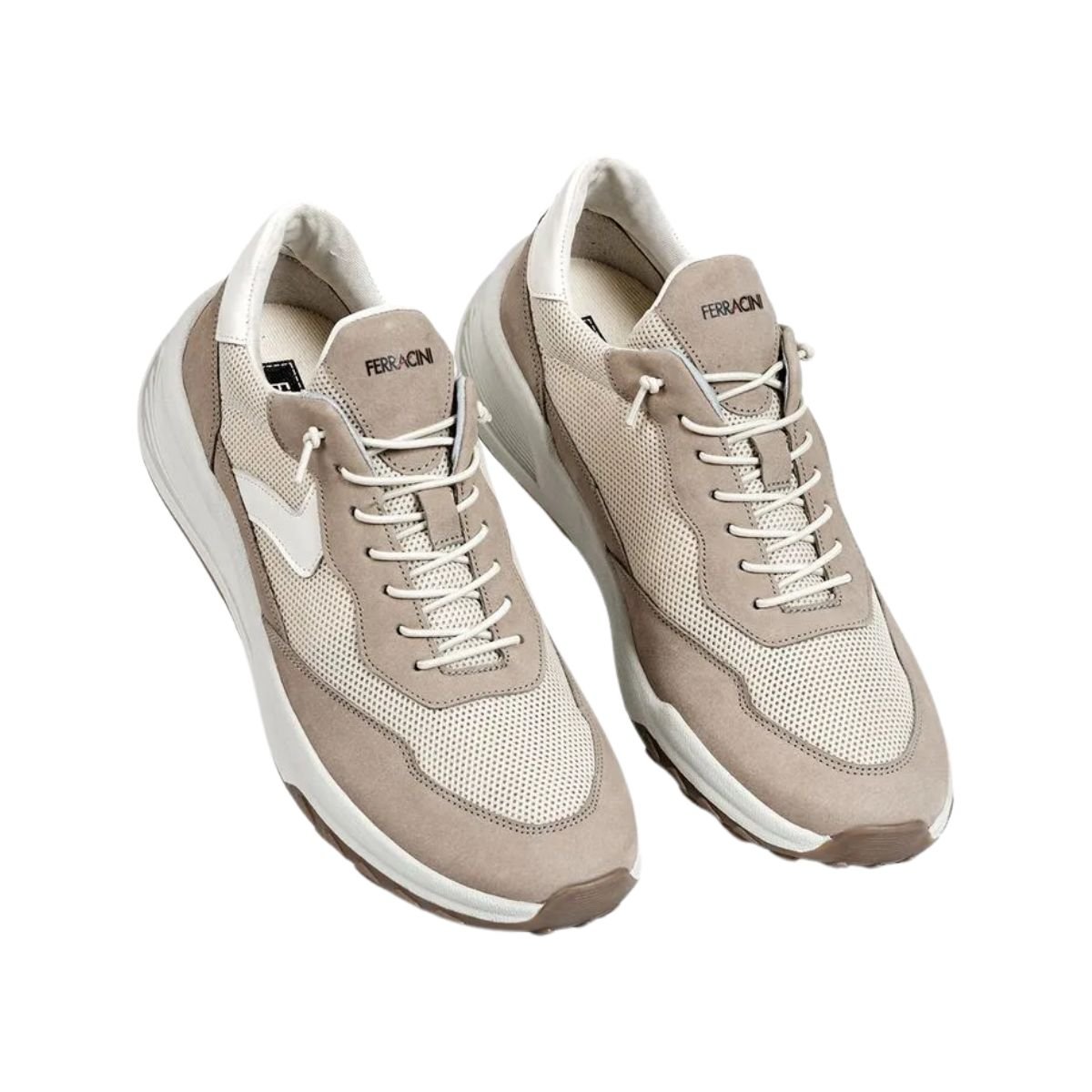 Sapatênis Masculino Ferracini Ducati Bege Bege/Cinza 2