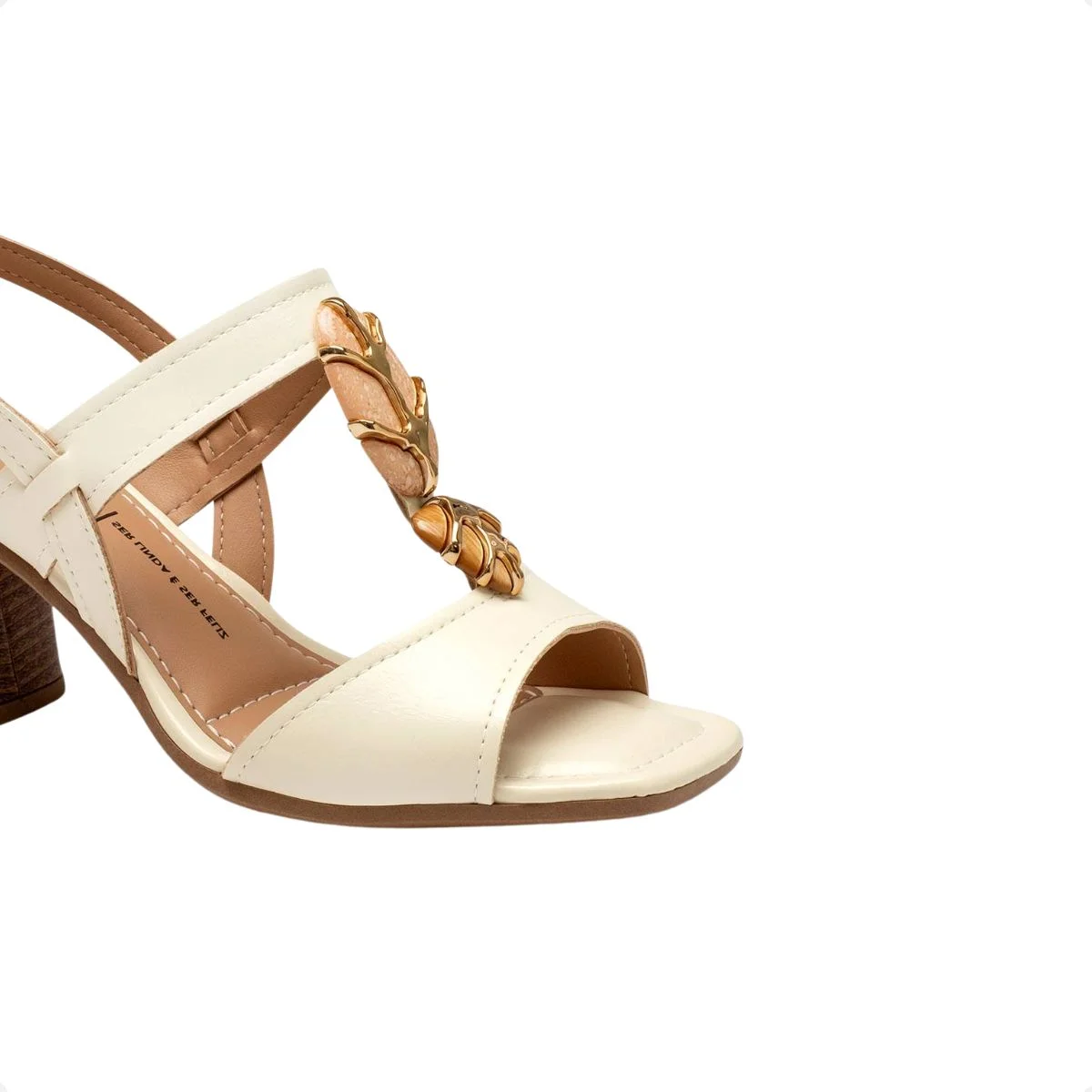 Sandália Feminina Salto Alto Grosso Dakota Bege 3