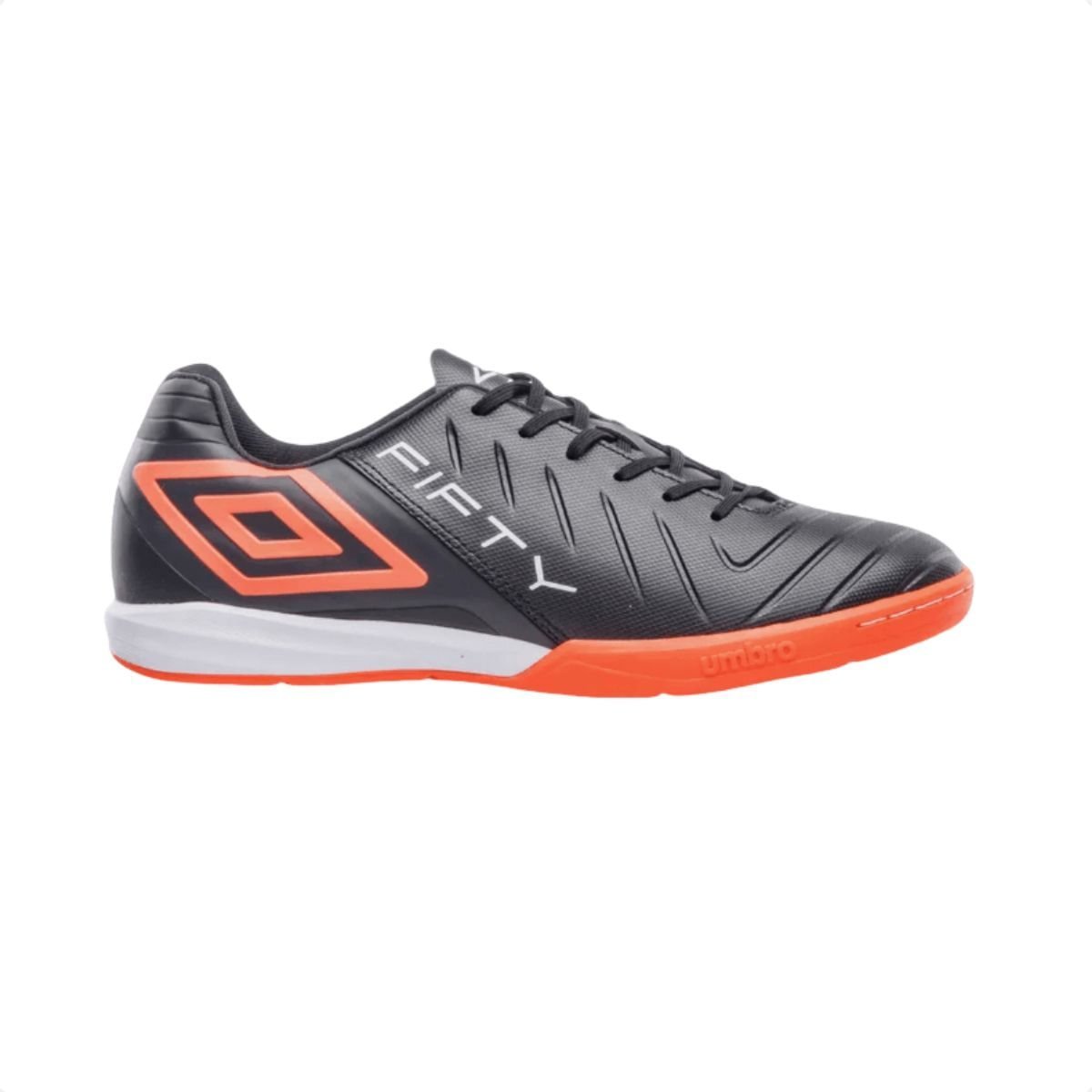 Chuteira Indoor Masculina Umbro Fifty Vi Preta E Coral Preto/Coral/Branco 1