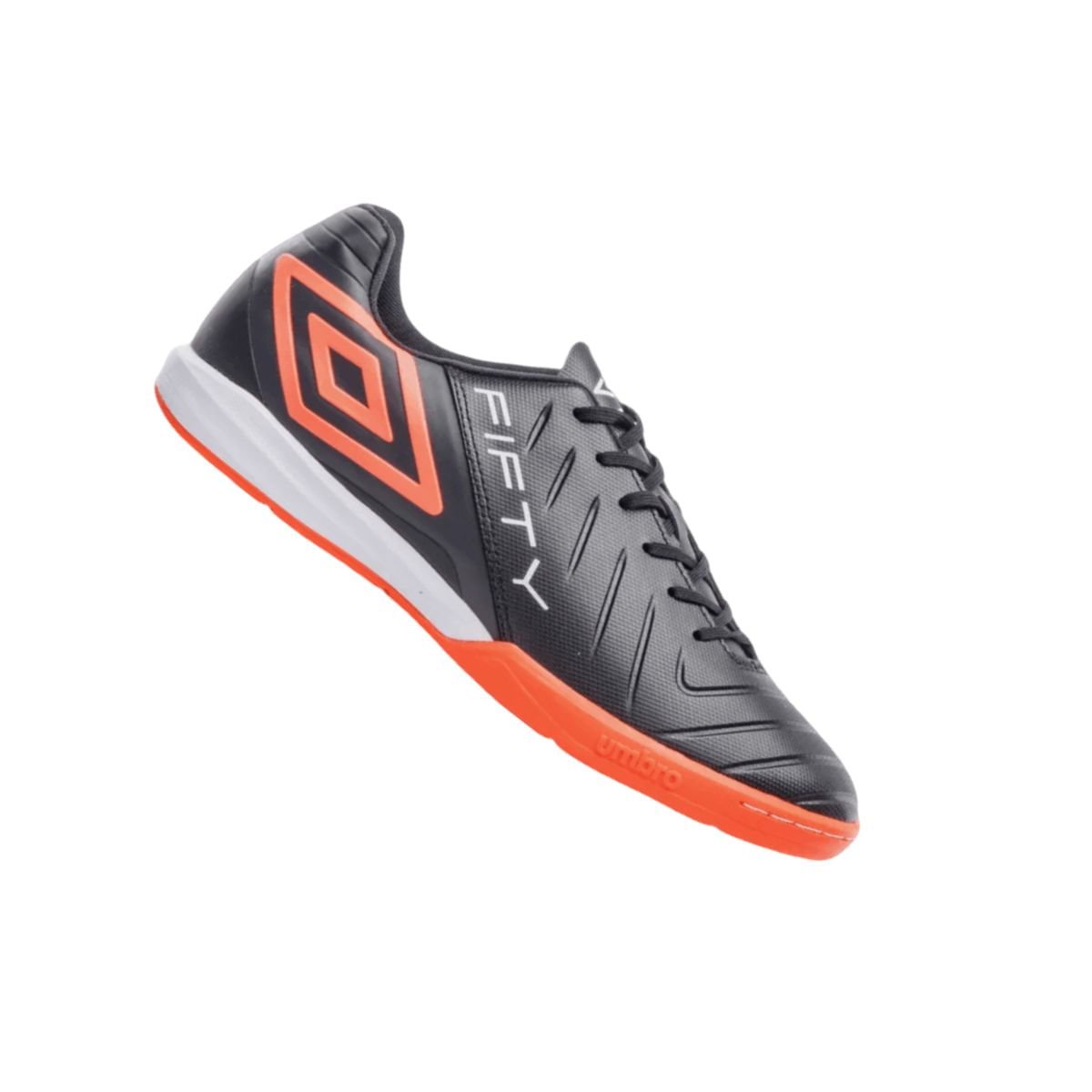Chuteira Indoor Masculina Umbro Fifty Vi Preta E Coral Preto/Coral/Branco 7