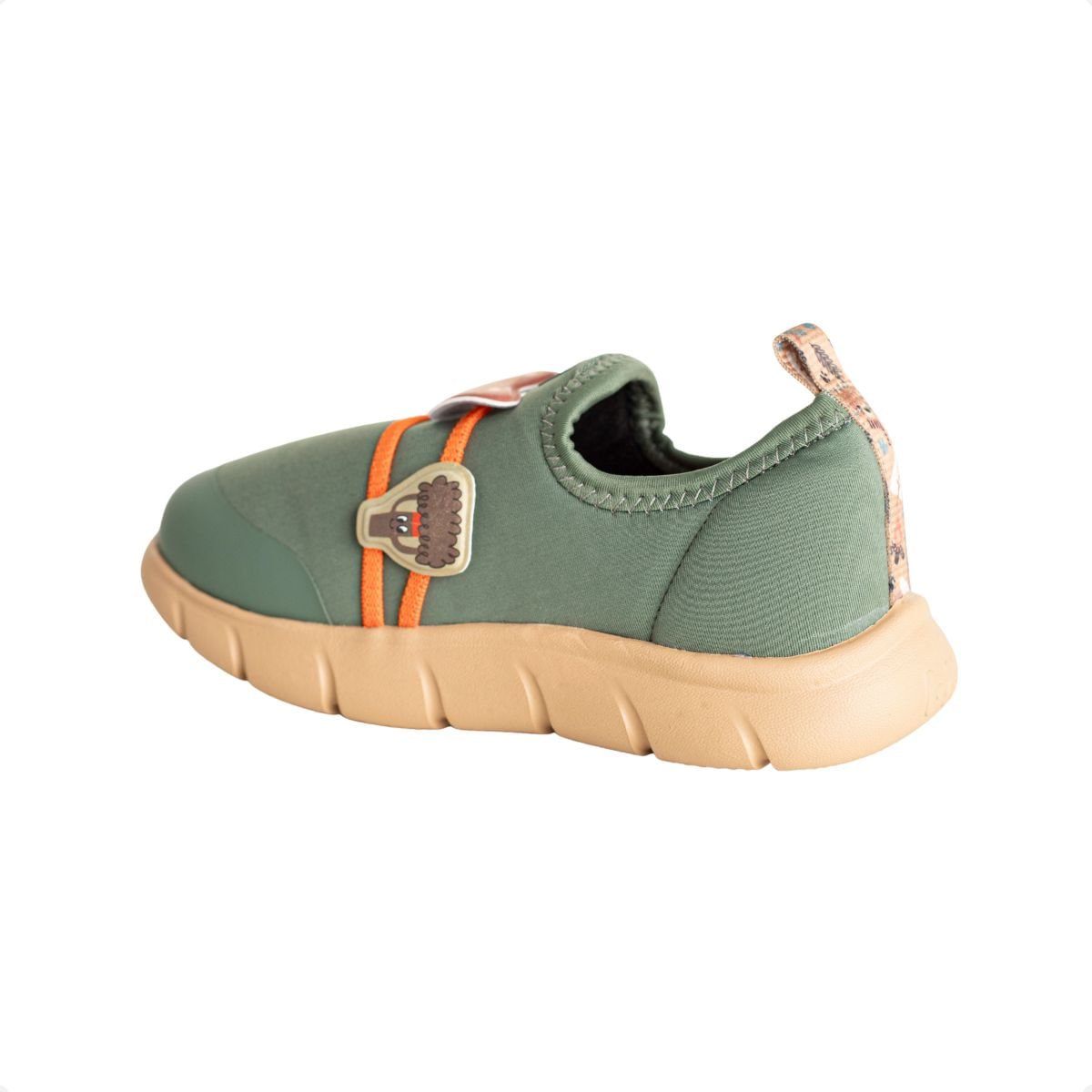 Tenis Running Bebe Running Bibi Energy Baby 2.0 Verde/Laranja 5
