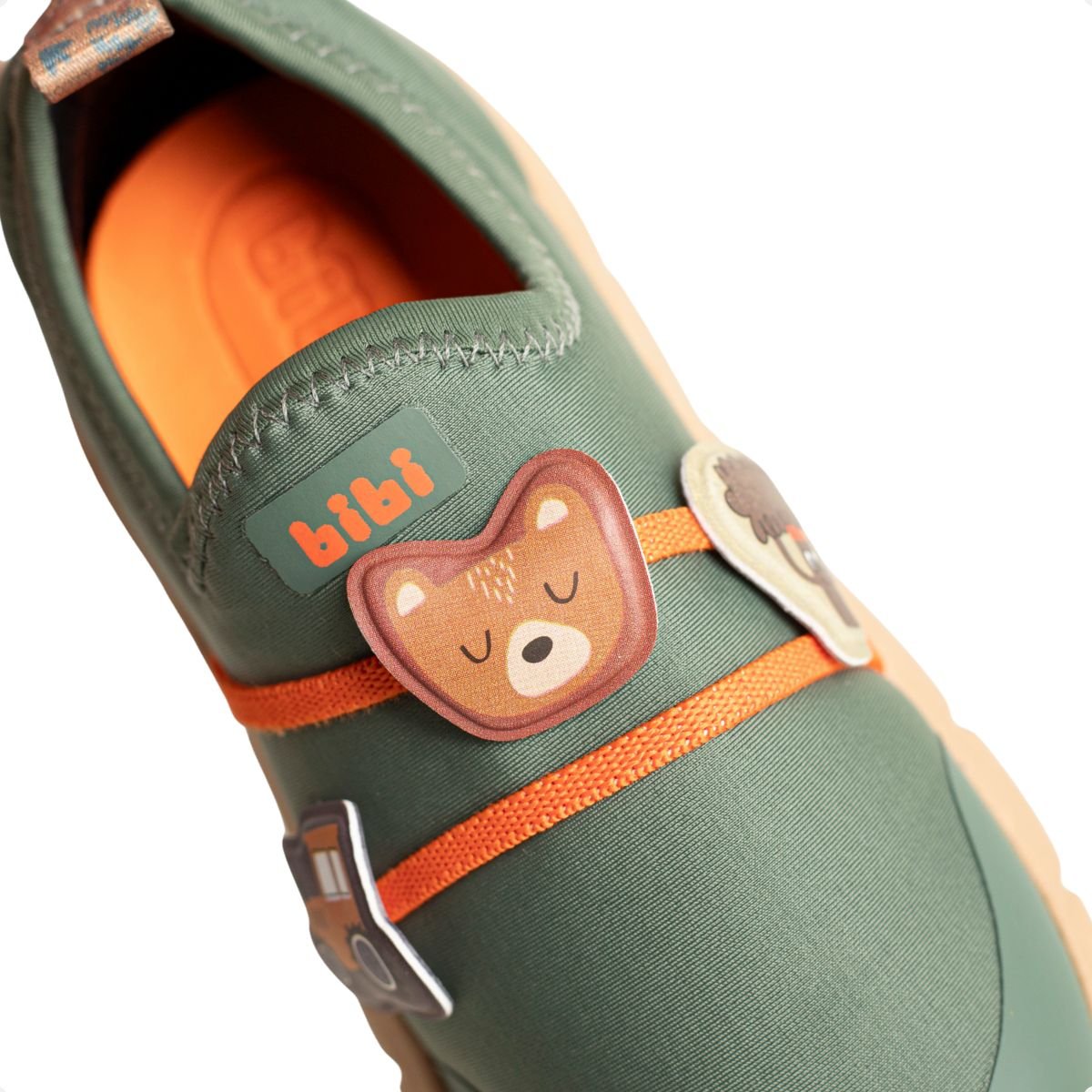 Tenis Running Bebe Running Bibi Energy Baby 2.0 Verde/Laranja 7