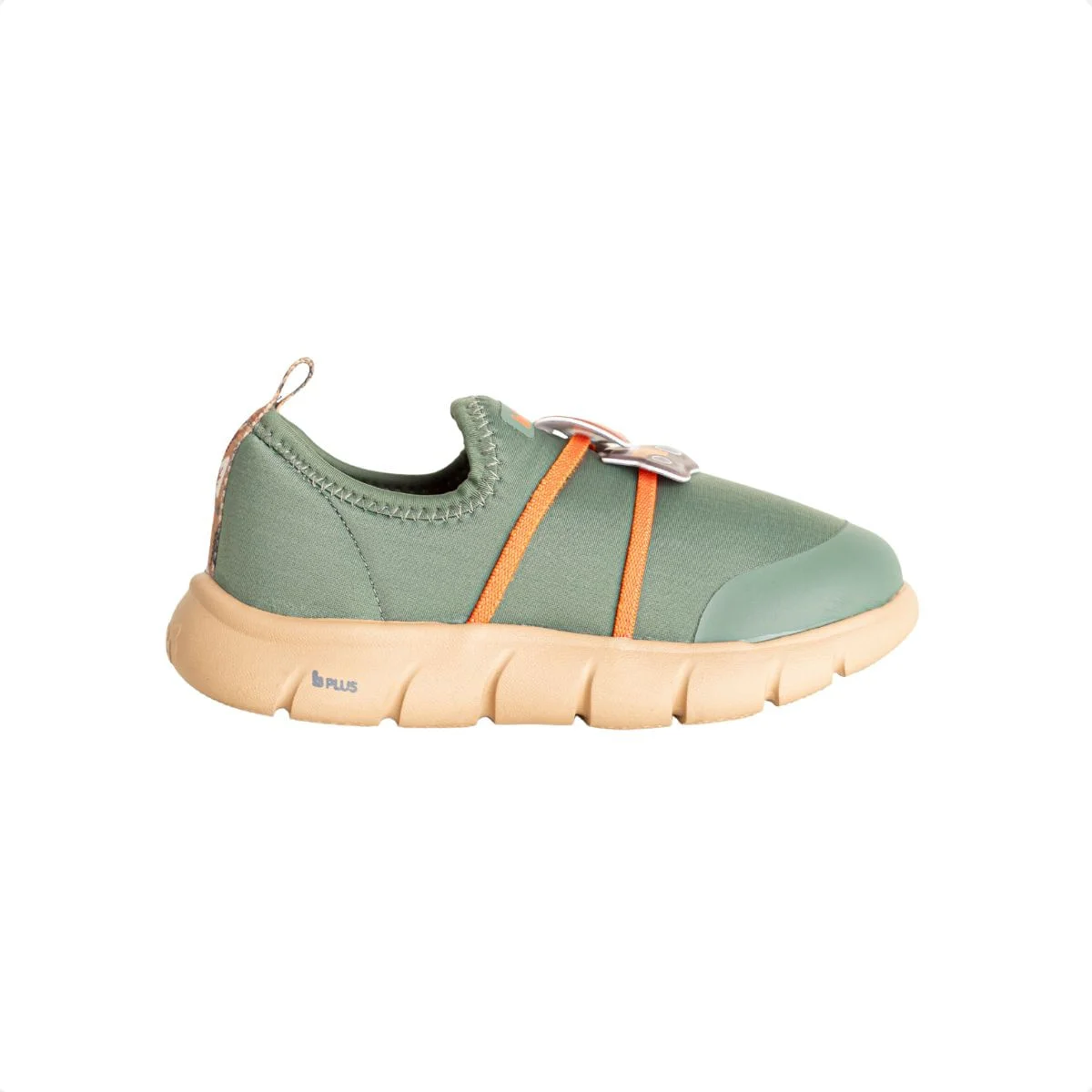 Tenis Running Bebe Running Bibi Energy Baby Verde/Laranja