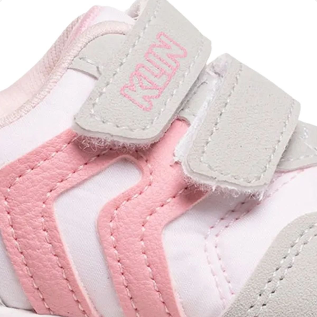 Tênis Casual Bebê Walk Klin Rosa Claro/Cinza 6