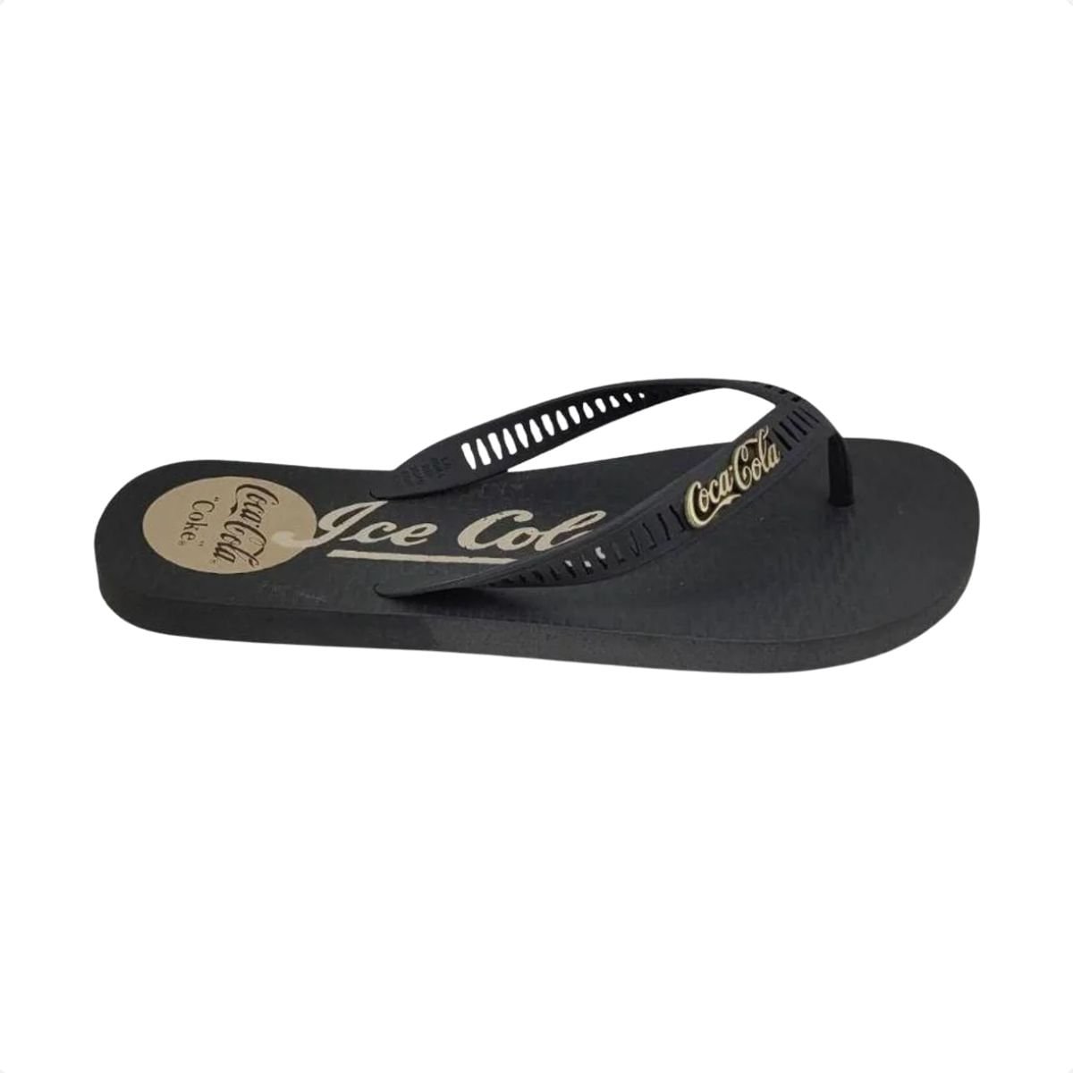 Chinelo Masculino Dedo Coca Cola Bottle Cold Preto