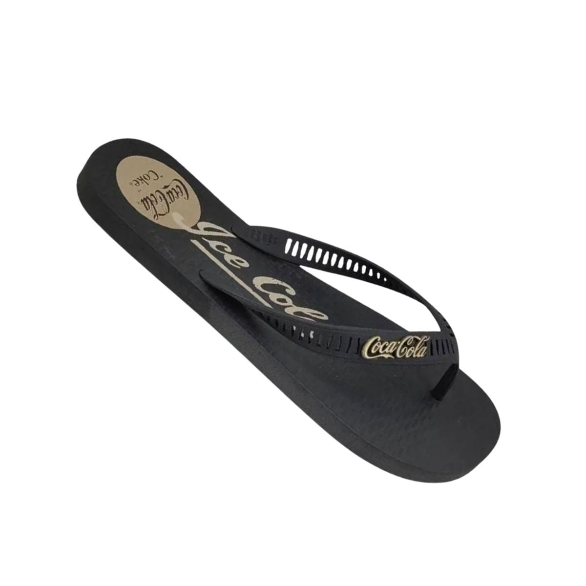 Chinelo Masculino Dedo Coca Cola Bottle Cold Preto Preto 7
