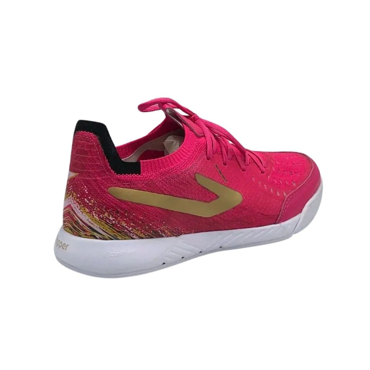 Chuteira Indoor Masculina Topper Dominator Fuse Ii Keeper Rosa Rosa 3