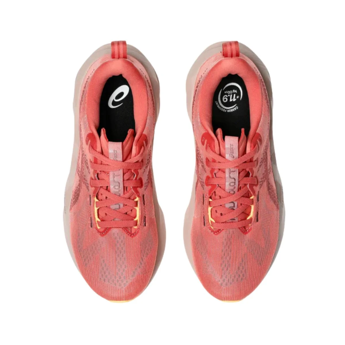 Tênis Running Feminino Asics Novablast 5 Laranja Rosa 2